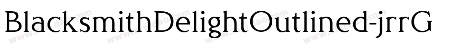 BlacksmithDelightOutlined-jrrG字体转换