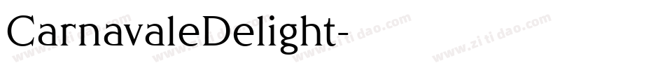 CarnavaleDelight字体转换