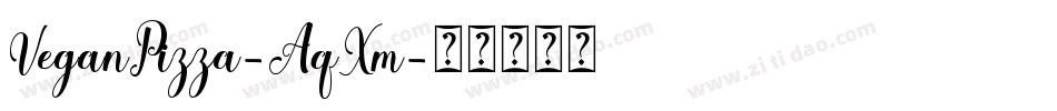 VeganPizza-AqXm字体转换
