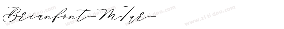 Brianfont-M7qr字体转换