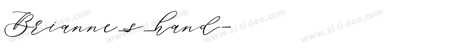 Brianne_s_hand字体转换
