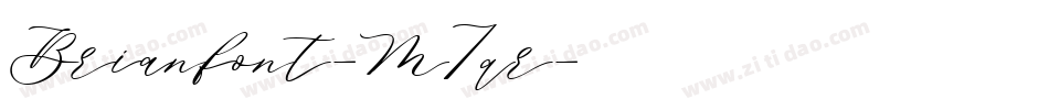 Brianfont-M7qr字体转换