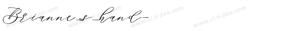 Brianne_s_hand字体转换