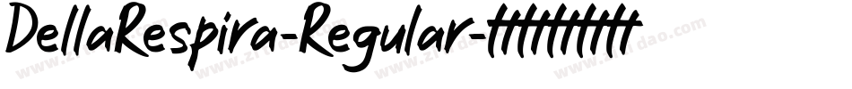 DellaRespira-Regular字体转换