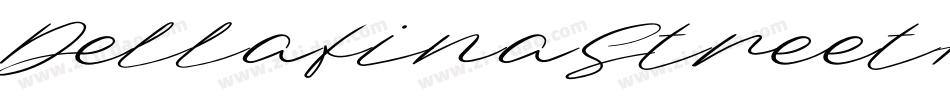 DellafinaStreetHighItalic-JRG5E字体转换