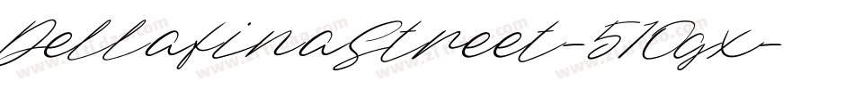 DellafinaStreet-51Ogx字体转换