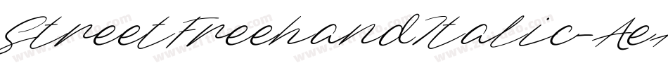 StreetFreehandItalic-AeA字体转换