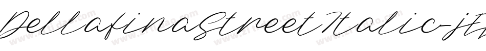 DellafinaStreetItalic-jELpj字体转换