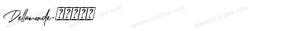Dellamonde字体转换