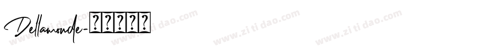 Dellamonde字体转换