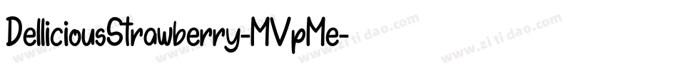 DelliciousStrawberry-MVpMe字体转换