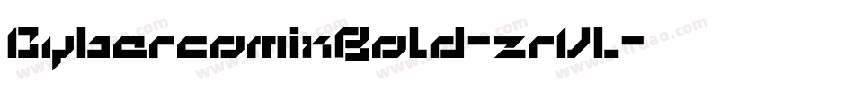 CybercomixBold-zrVL字体转换