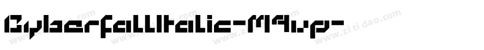 CyberfallItalic-M9vp字体转换