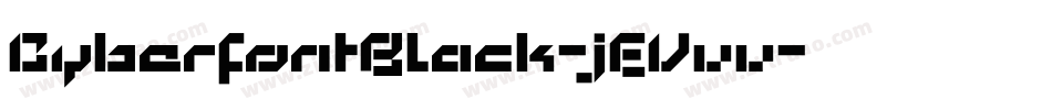 CyberfontBlack-jEVvv字体转换