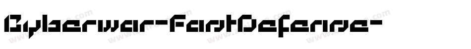 Cyberwar-FastDefense字体转换