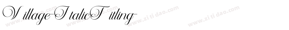Village-ItalicTitling字体转换