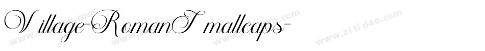 Village-RomanSmallcaps字体转换
