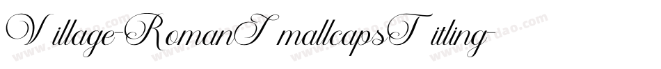 Village-RomanSmallcapsTitling字体转换