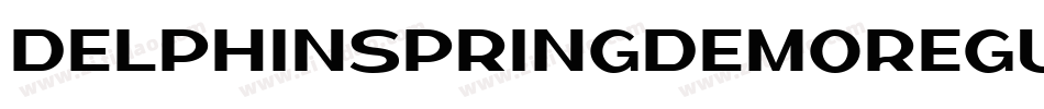DelphinSpringDemoRegular-aeXx字体转换