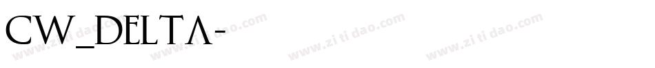 CW_DELTA字体转换