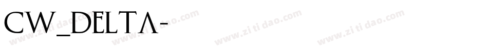 CW_DELTA字体转换