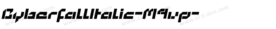 CyberfallItalic-M9vp字体转换