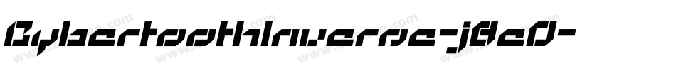 CybertoothInverse-j8eO字体转换