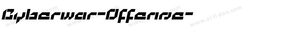 Cyberwar-Offense字体转换