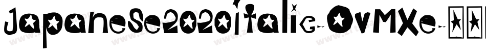 Japanese2020Italic-OVMxe字体转换