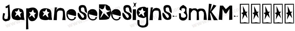 JapaneseDesigns-3mKM字体转换