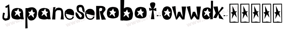 JapaneseRobot-0WWdX字体转换