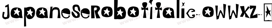 JapaneseRobotItalic-owwXz字体转换