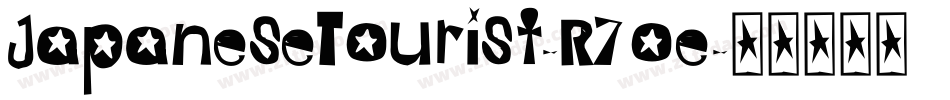 JapaneseTourist-R7oe字体转换