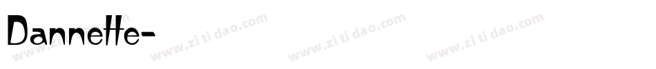 Dannette字体转换