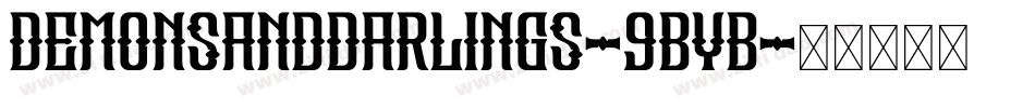DemonsAndDarlings-9ByB字体转换