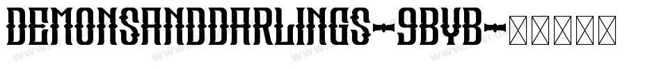 DemonsAndDarlings-9ByB字体转换