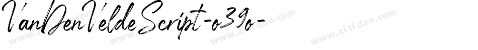 VanDenVeldeScript-o39o字体转换