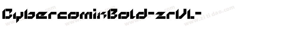 CybercomixBold-zrVL字体转换