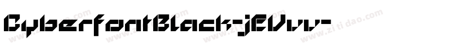 CyberfontBlack-jEVvv字体转换