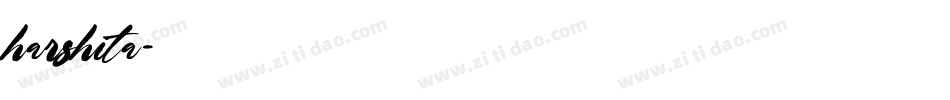 harshita字体转换