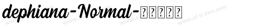 dephiana-Normal字体转换