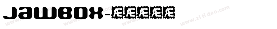 Jawbox字体转换