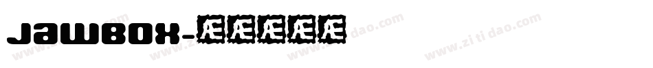 Jawbox字体转换