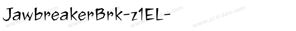 JawbreakerBrk-z1EL字体转换