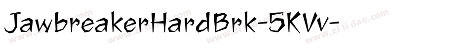 JawbreakerHardBrk-5KVv字体转换