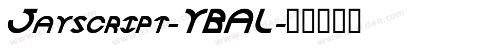 Jayscript-YBAL字体转换