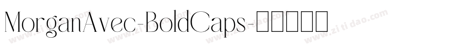MorganAvec-BoldCaps字体转换