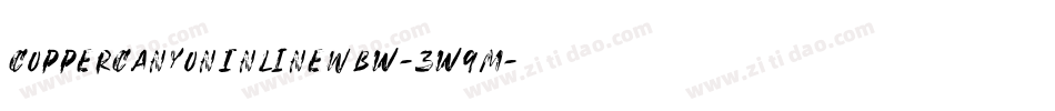 CopperCanyonInlineWbw-3w9M字体转换