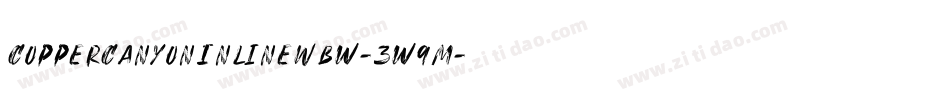 CopperCanyonInlineWbw-3w9M字体转换