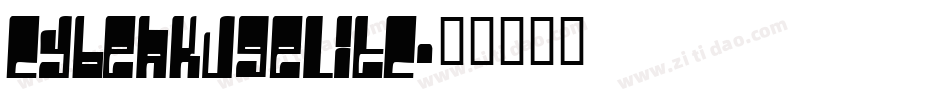CyberkugelITC字体转换